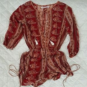 Quarter lenght sleeve romper